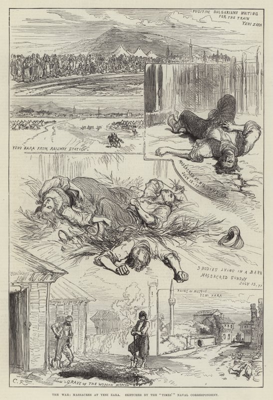 La guerre, massacres à Yeni Zara - Sir John Charles Robinson