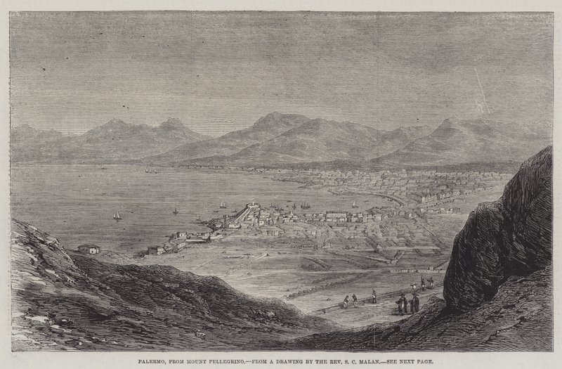 Palerme, depuis le mont Pellegrino - Solomon Caesar Malan