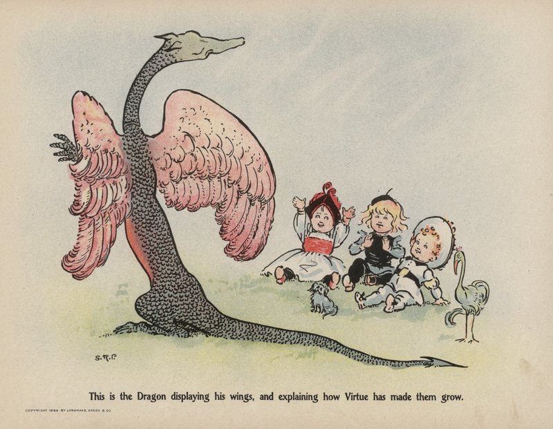 Illustration de la suite des aventures des trois bébés audacieux (lithographie couleur) - Sophia Rosamond Praeger