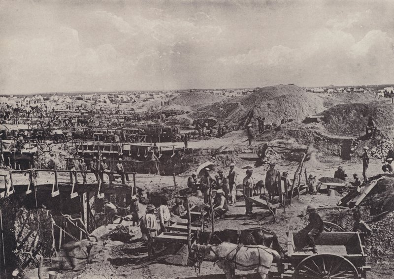 Scènes des anciens jours, triage à sec en 1872 - South African Photographer