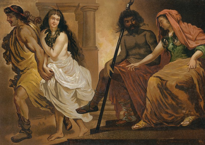 Orphée tentant de récupérer Eurydice des enfers - Spanish School
