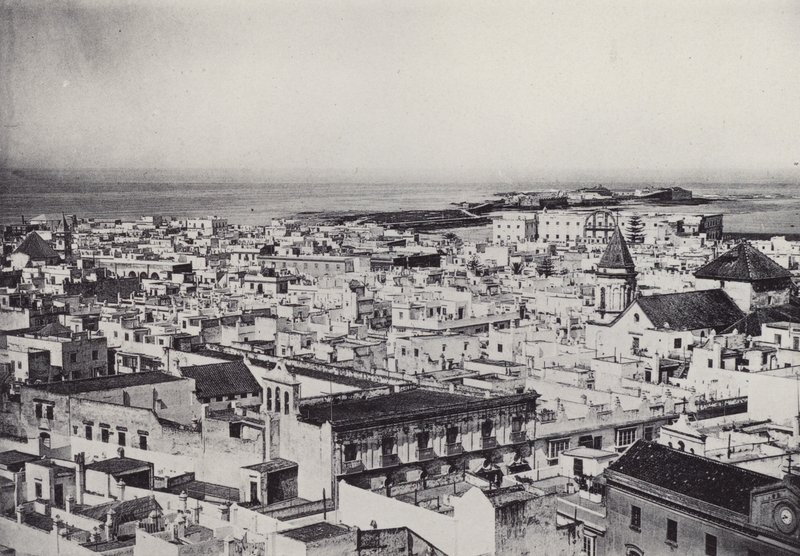 Cadix : Vue générale depuis la tour de Tavira (photo n/b) - Spanish Photographer
