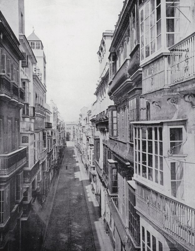 Calle Ancha, Cadix (photo n/b) - Spanish Photographer