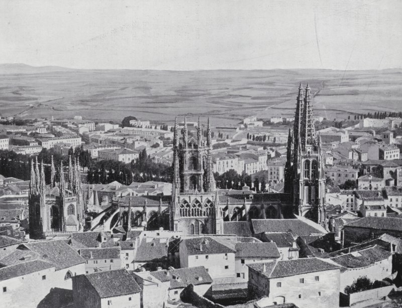 Vue générale de Burgos (photo n/b) - Spanish Photographer