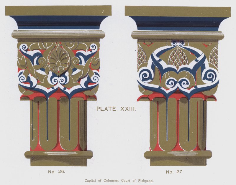 Chapiteau des colonnes, Cour de l