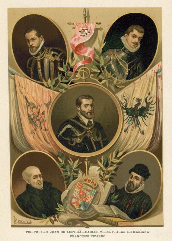 Figures historiques espagnoles célèbres du XVIe siècle - Spanish School