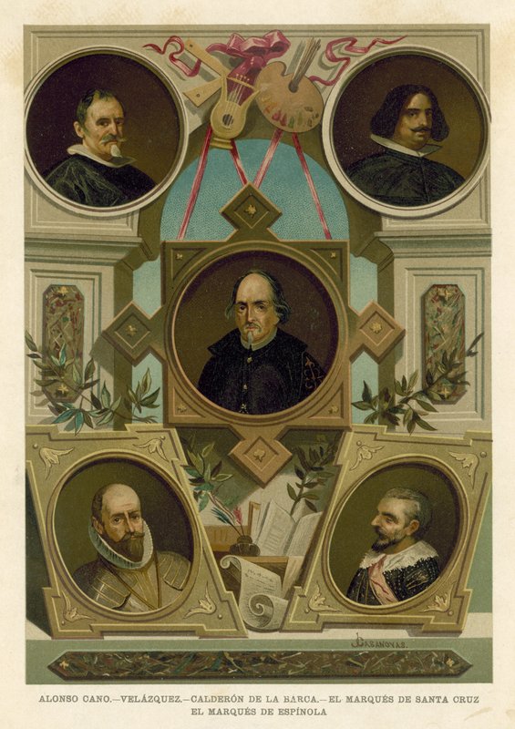 Figures historiques espagnoles célèbres du XVIIe siècle - Spanish School