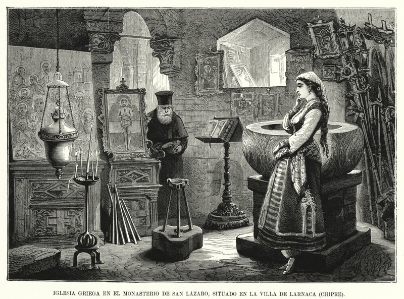 Église orthodoxe grecque du monastère de Saint-Lazare, Larnaca, Chypre - Spanish School