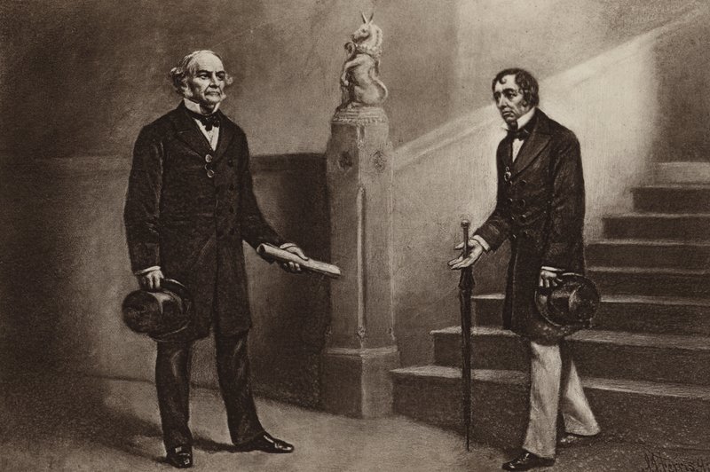 Gladstone et Disraeli, Beaconsfield - Stephen James (after) Ferris