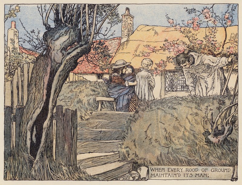 Illustration pour Le Village Abandonné par Oliver Goldsmith - Stephen Reid