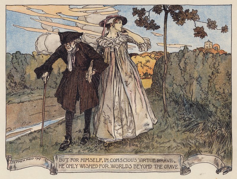Illustration pour Le Village abandonné par Oliver Goldsmith - Stephen Reid