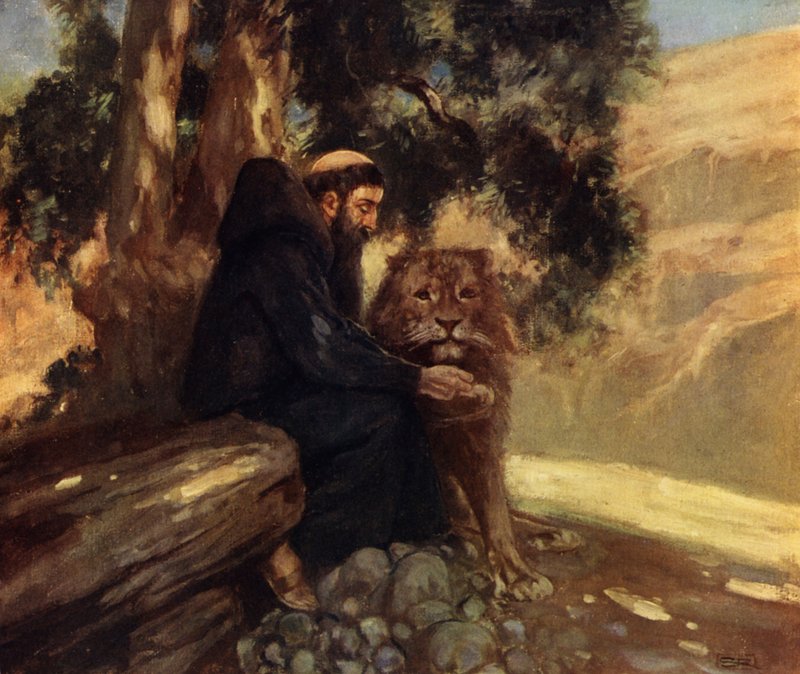 Saint Jérôme et le lion - Stephen Reid