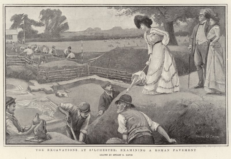 Les fouilles à Silchester, examen d