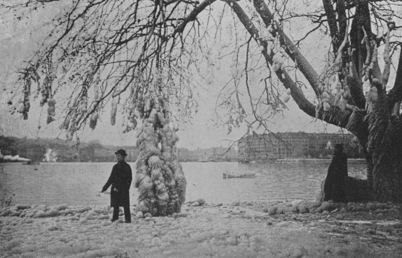 Aux Eaux-Vives à Genève, Hiver 1896 - Swiss Photographer