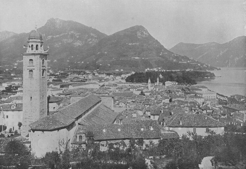 Lugano, Vue Générale et le Monte Brè (photo n/b) - Swiss Photographer