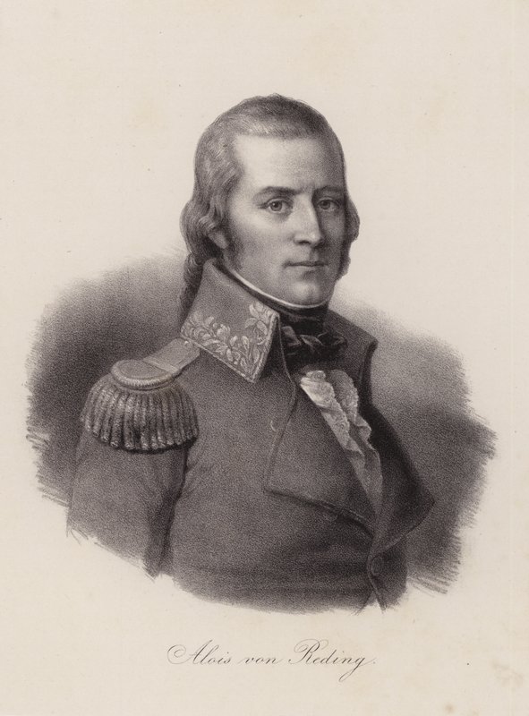 Alois von Reding, officier militaire suisse, révolutionnaire et politicien - Swiss School