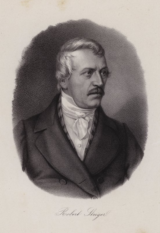 Jakob Robert Steiger, politicien suisse et président du Conseil national suisse (gravure) - Swiss School