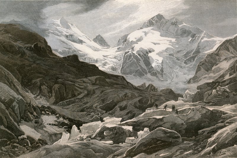Le glacier de Morteratsch, Haute-Engadine - Swiss School