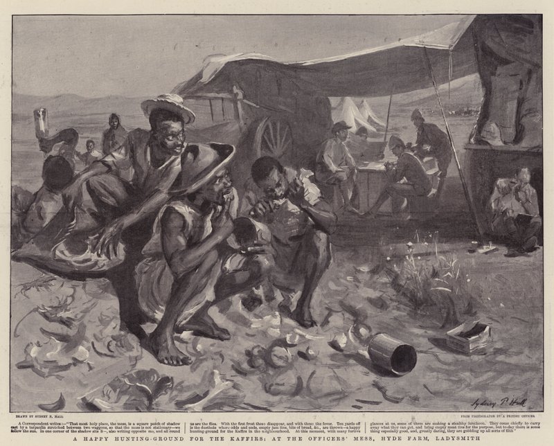 Un Terrain de Chasse Heureux pour les Kaffirs, au Mess des Officiers, Hyde Farm, Ladysmith - Sydney Prior Hall