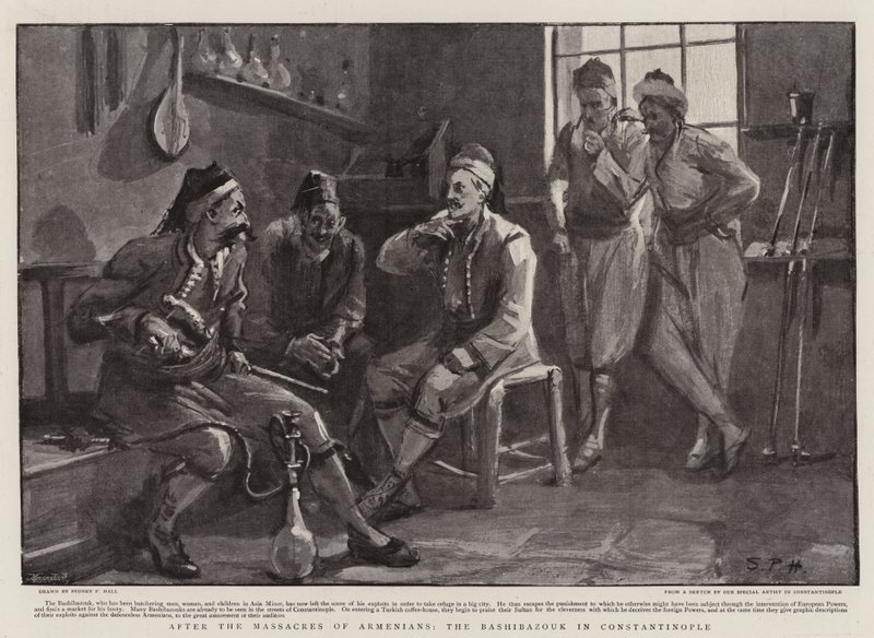 Après les massacres des Arméniens, le Bashibazouk à Constantinople - Sydney Prior Hall