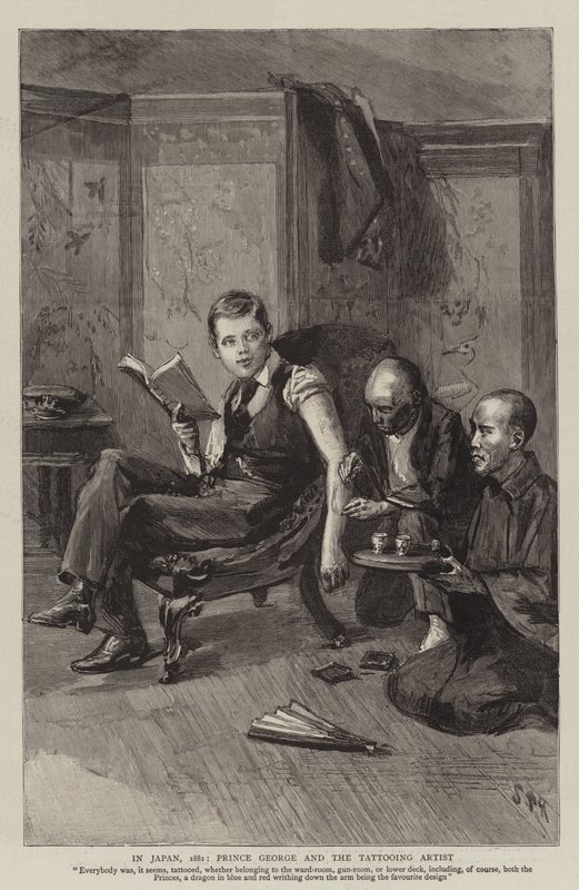 Au Japon, 1881, le prince George et l