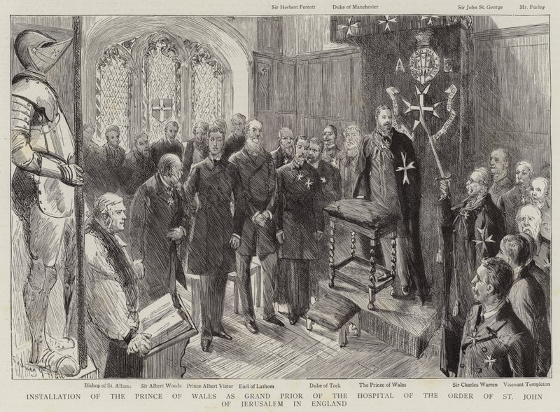 Installation du prince de Galles comme grand prieur de l