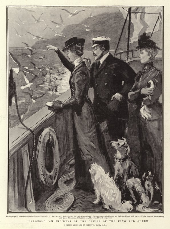 Largesse!, un incident de la croisière du roi et de la reine - Sydney Prior Hall