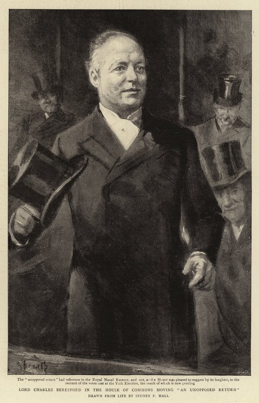 Lord Charles Beresford à la Chambre des communes proposant un retour sans opposition - Sydney Prior Hall