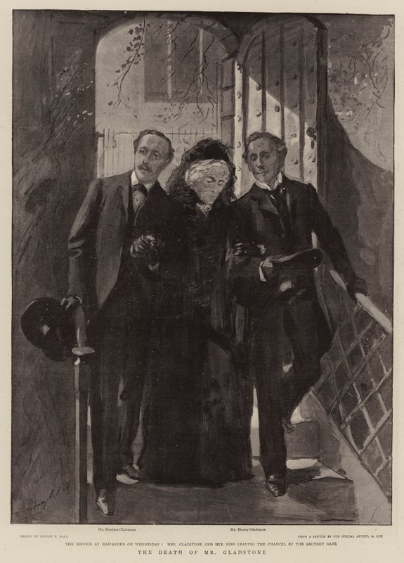 La mort de M. Gladstone - Sydney Prior Hall