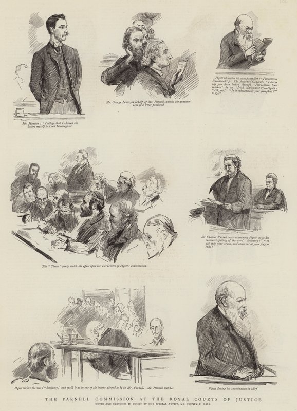 La commission Parnell aux Royal Courts of Justice - Sydney Prior Hall