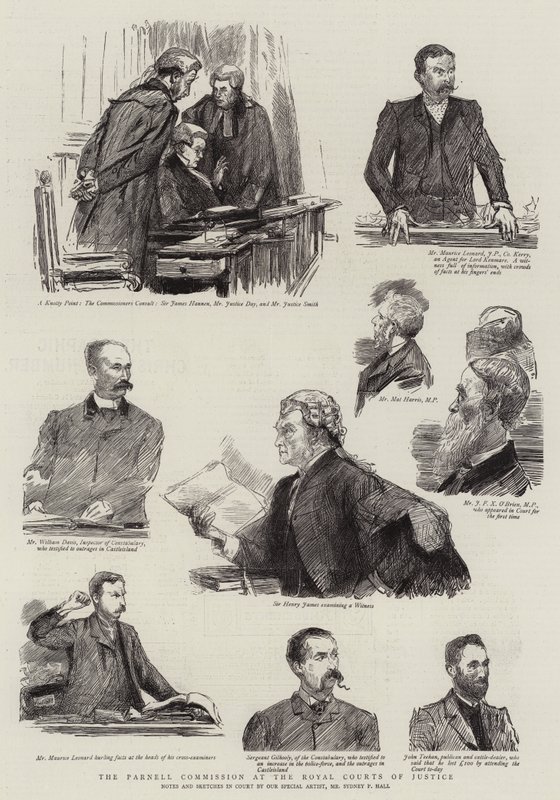 La commission Parnell aux Royal Courts of Justice - Sydney Prior Hall