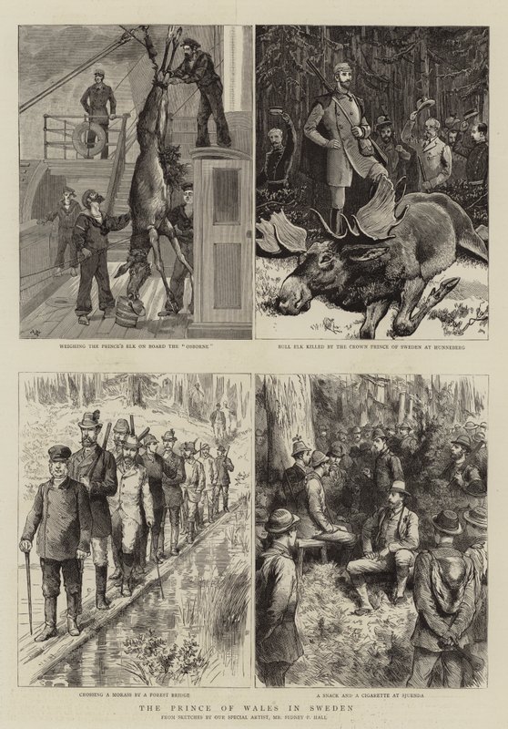Le Prince de Galles en Suède - Sydney Prior Hall