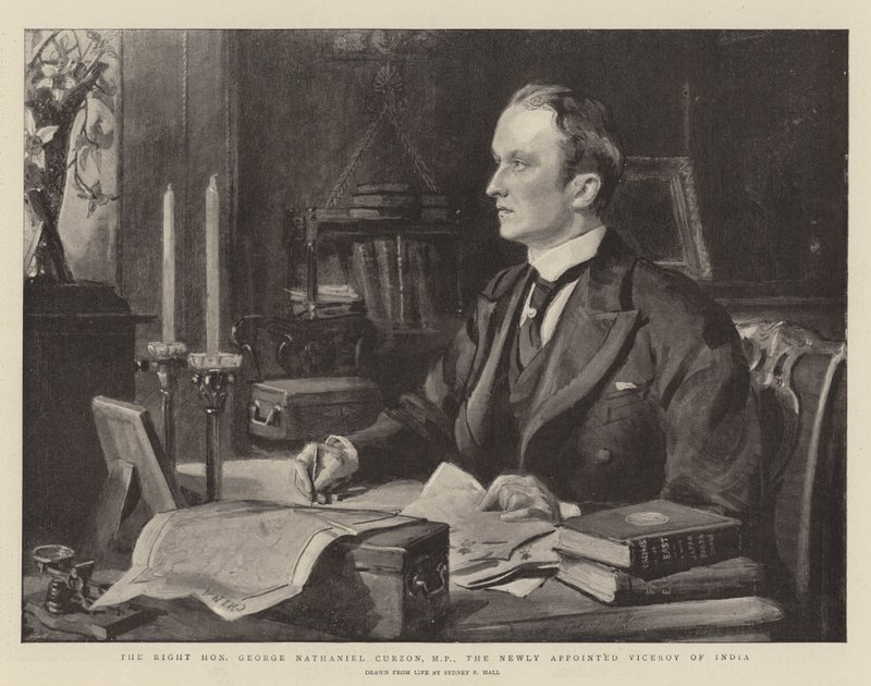 Le très honorable George Nathaniel Curzon, MP, le nouveau vice-roi de l
