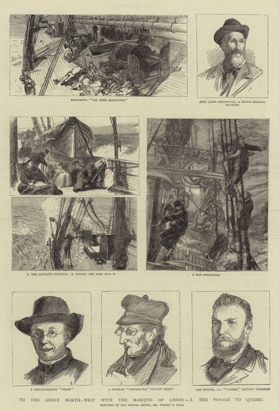 Vers le Grand Nord-Ouest avec le marquis de Lorne, I, le voyage à Québec - Sydney Prior Hall