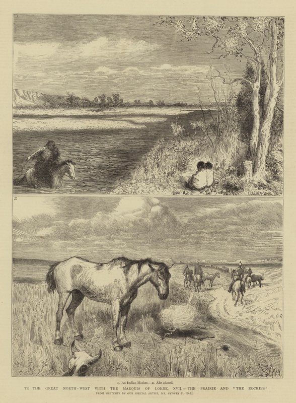 Vers le Grand Nord-Ouest avec le marquis de Lorne, XVII, la prairie et les Rocheuses - Sydney Prior Hall
