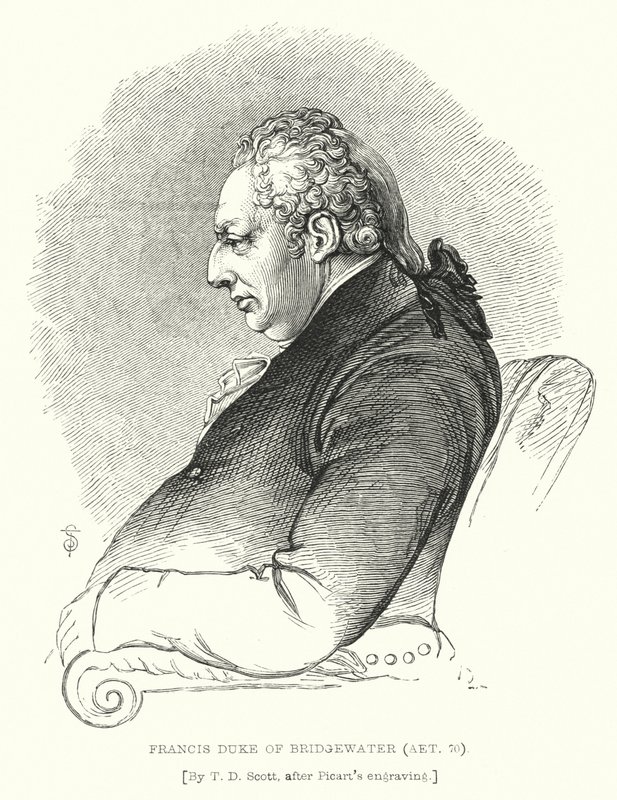 François, duc de Bridgewater, Aet 70 - T. D. (after) Scott