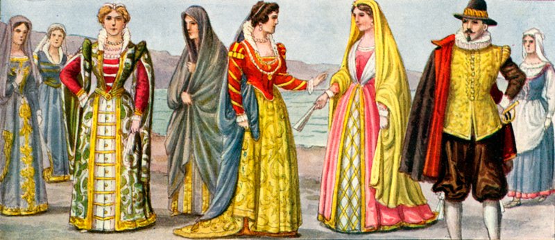 Costume italien du 17ème siècle - Tancredi Scarpelli