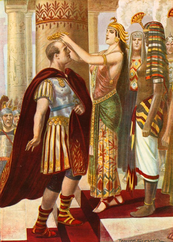 Cléopâtre accueillant César - Tancredi Scarpelli