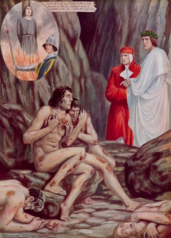 Illustration pour la Divine Comédie de Dante - Tancredi Scarpelli