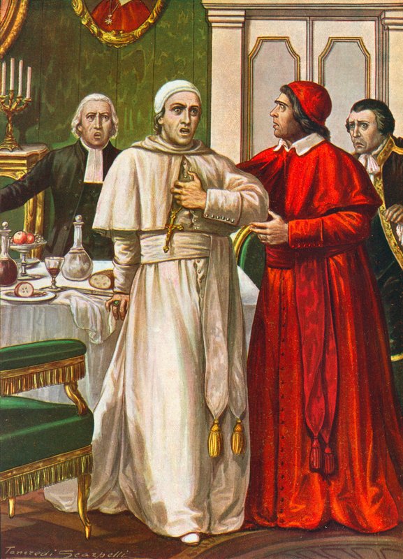 Le pape Clément XIV pris d