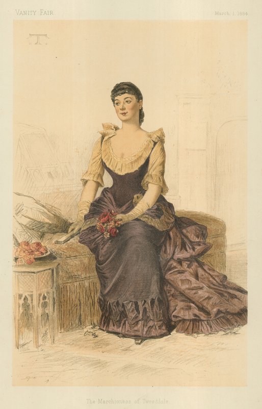 La marquise de Tweeddale, 1er mars 1884, caricature de Vanity Fair - Theobald Chartran