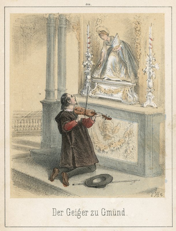 Le Violoniste de Gmund - Theodor Hosemann