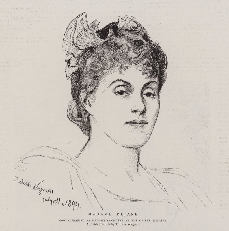 Madame Réjane - Theodore Blake Wirgman