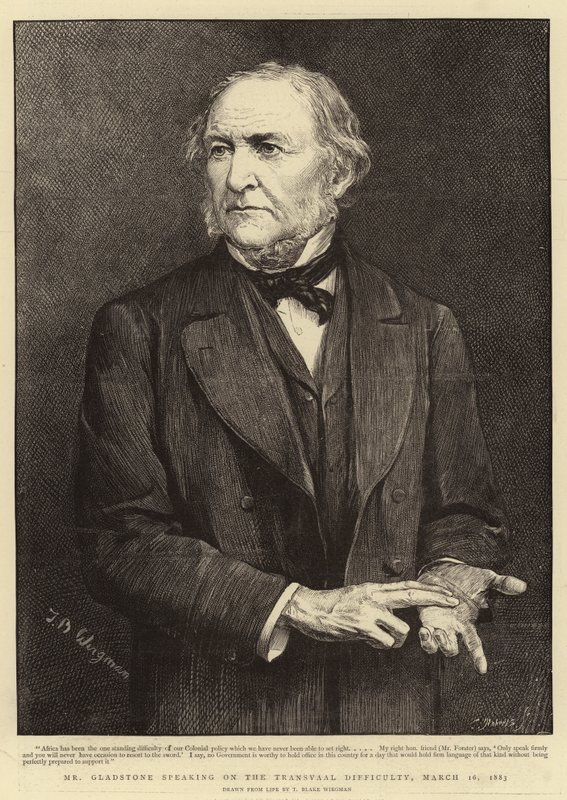 M. Gladstone parlant de la difficulté du Transvaal, 16 mars 1883 - Theodore Blake Wirgman