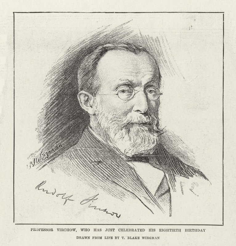 Professeur Virchow, qui vient de célébrer son quatre-vingtième anniversaire - Theodore Blake Wirgman