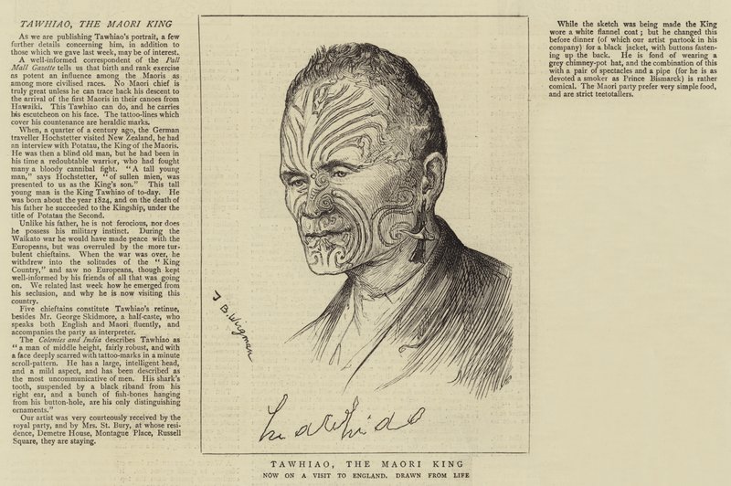 Tawhiao, le roi maori - Theodore Blake Wirgman
