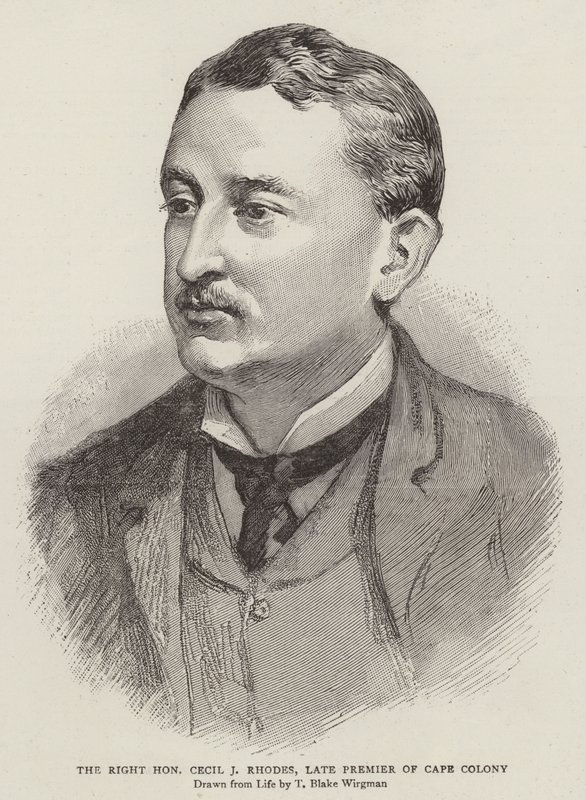 Le très honorable Cecil J Rhodes, ancien Premier ministre de la colonie du Cap - Theodore Blake Wirgman