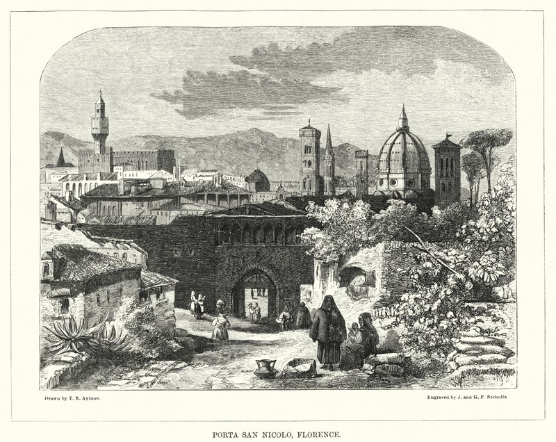 Porta San Nicolo, Florence - Thomas Brabazon Aylmer