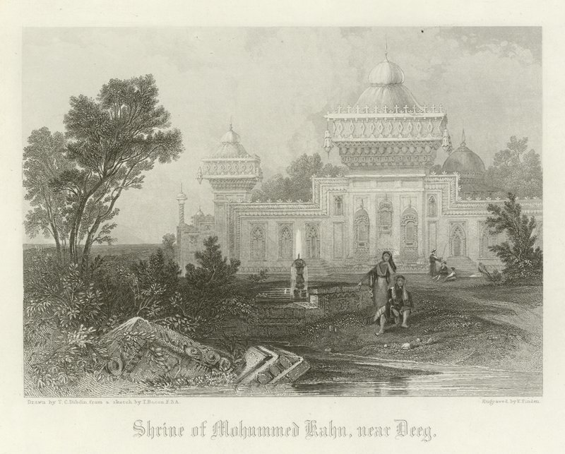 Sanctuaire de Mohammed Khan, près de Deeg, Inde - Thomas Colman Dibdin