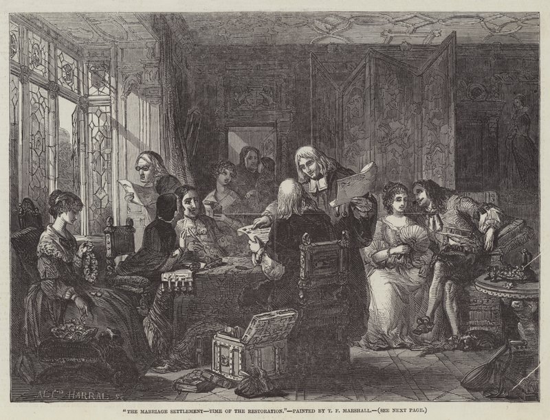 Le règlement de mariage, époque de la Restauration - Thomas Falcon Marshall
